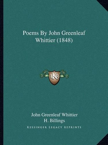 Cover image for Poems by John Greenleaf Whittier (1848)