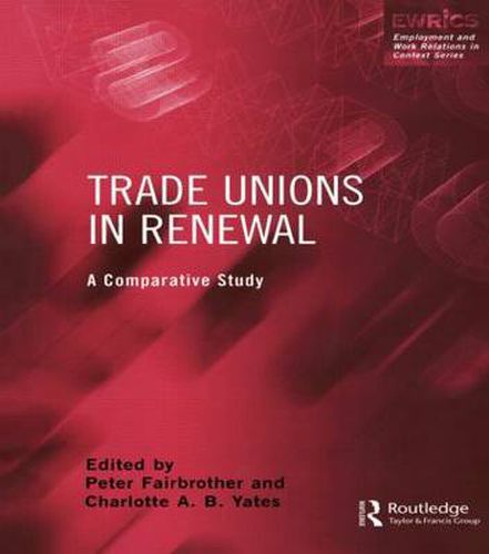 Cover image for Trade Unions in Renewal: A Comparative Study