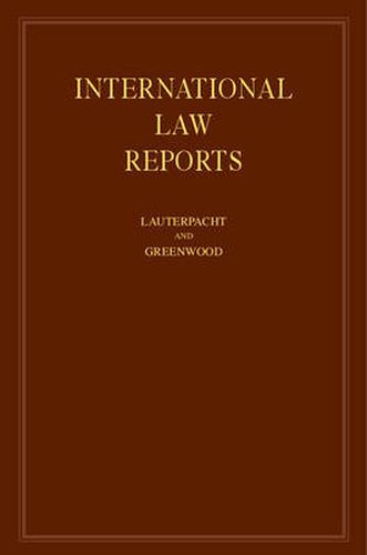 Cover image for International Law Reports: Volume 127