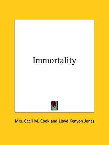 Cover image for Immortality