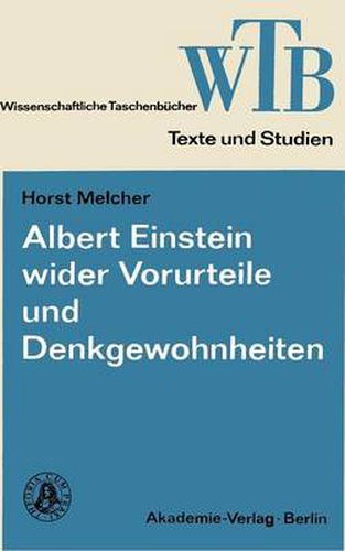 Cover image for Albert Einstein Wider Vorurteile Und Denkgewohnheiten
