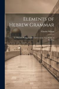 Cover image for Elements of Hebrew Grammar