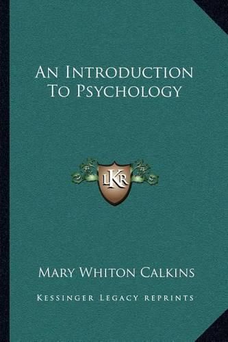 Cover image for An Introduction to Psychology