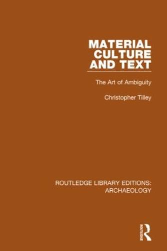 Cover image for Material Culture and Text: The Art of Ambiguity