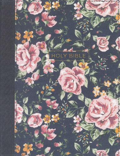 Cover image for NKJV, Journal the Word Bible, Cloth over Board, Gray Floral, Red Letter, Comfort Print: Reflect, Journal, or Create Art Next to Your Favorite Verses