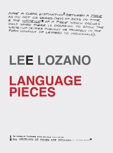 Cover image for Lee Lozano - Language Pieces