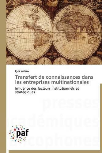 Cover image for Transfert de Connaissances Dans Les Entreprises Multinationales