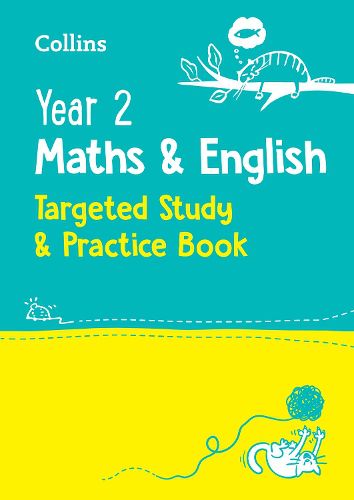 Cover image for Year 2 Maths and English KS1 Targeted Study & Practice Book: For the 2023 Tests
