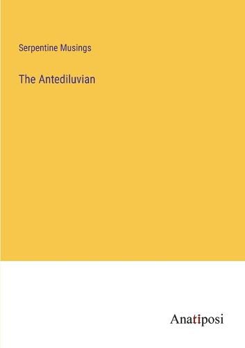 Cover image for The Antediluvian