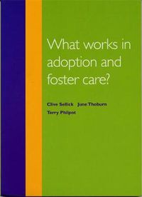 Cover image for What Works in Adoption and Foster Care?