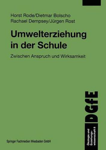 Cover image for Umwelterziehung in Der Schule: Zwischen Anspruch Und Wirksamkeit