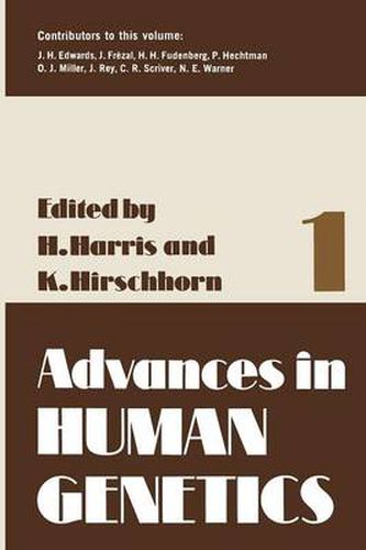 Cover image for Advances in Human Genetics 1