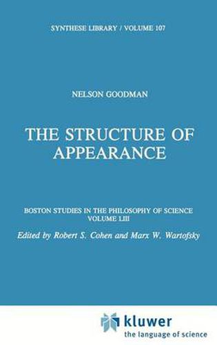 Cover image for The Structure of Appearance