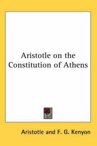 Cover image for Aristotle on the Constitution of Athens