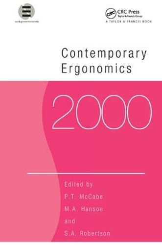 Cover image for Contemporary Ergonomics 2000