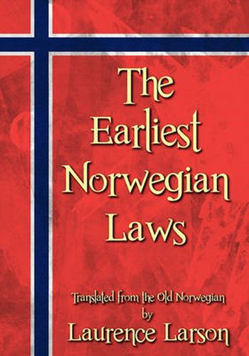 Cover image for The Earliest Norwegian Laws