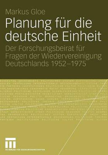 Cover image for Planung fur die Deutsche Einheit