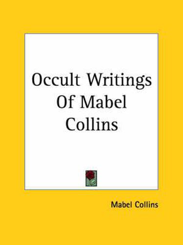 Cover image for Occult Writings Of Mabel Collins