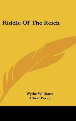 Cover image for Riddle of the Reich