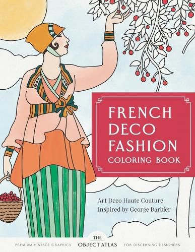 French Deco Fashion Coloring Book