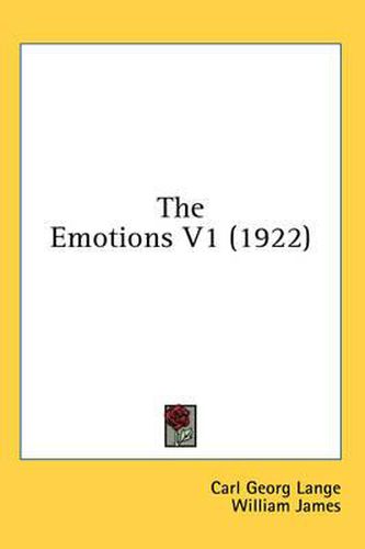 Cover image for The Emotions V1 (1922)