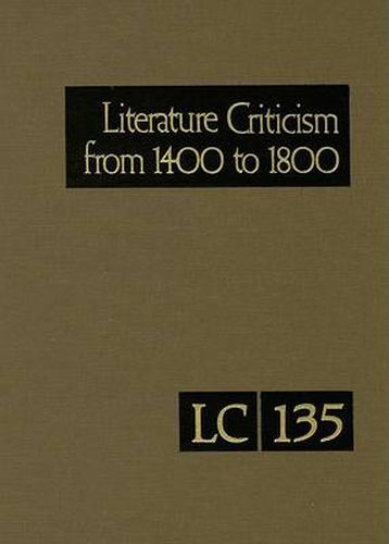 Cover image for Literature Criticism from 1400 to 1800