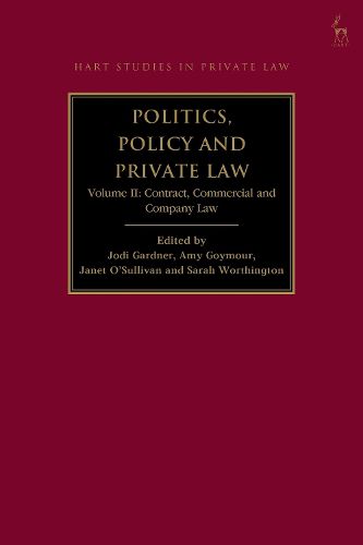 Cover image for Politics, Policy and Private Law