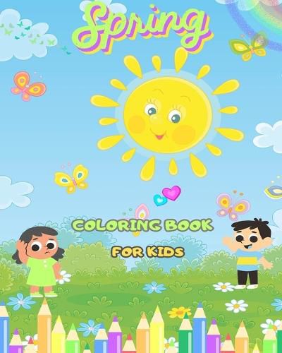 Cover image for Spring Coloring Book For Kids