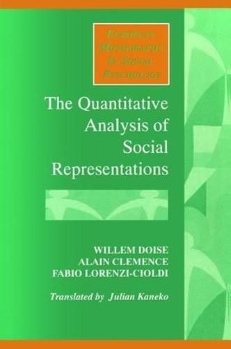 Cover image for The Quantitative Analysis of Social Representations