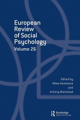 Cover image for European Review of Social Psychology: Volume 26