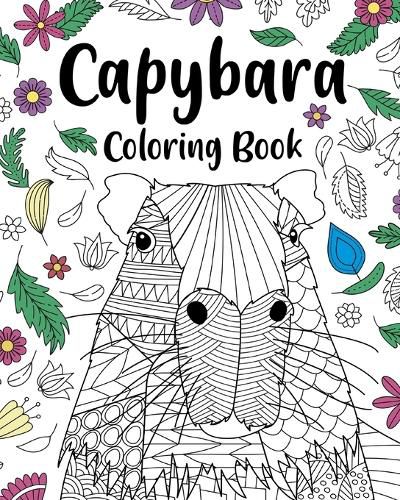Cover image for Capybara Adult Coloring Book