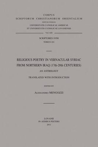 Cover image for Religious Poetry in Vernacular Syriac from Northern Iraq (17th-20th Centuries). an Anthology: V.