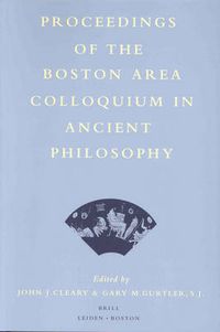 Cover image for Proceedings of the Boston Area Colloquium in Ancient Philosophy: Volume XIV (1998)