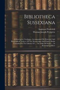 Cover image for Bibliotheca Sussexiana