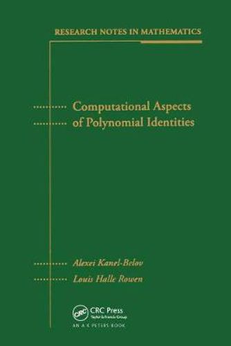 Cover image for Computational Aspects of Polynomial Identities