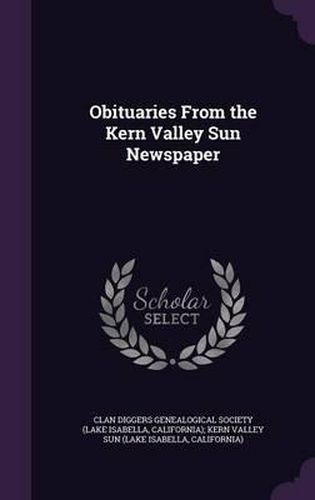 Cover image for Obituaries from the Kern Valley Sun Newspaper