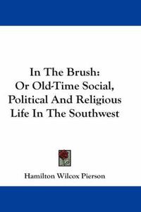 Cover image for In the Brush: Or Old-Time Social, Political and Religious Life in the Southwest