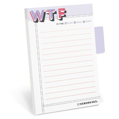 Cover image for Knock Knock WTF Sticky Note with Tabs Pad