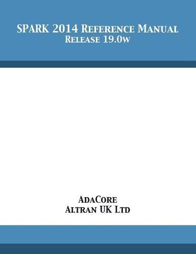 Cover image for SPARK 2014 Reference Manual: Release 19.0w