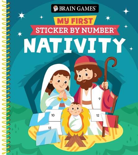 Brain Games - My First Sticker by Number: Nativity