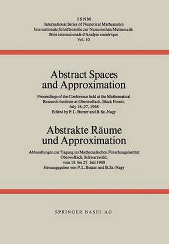 Cover image for Abstract Spaces and Approximation / Abstrakte Raume und Approximation