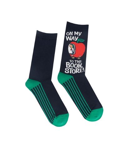 Cover image for Richard Scarry: On My Way to the Bookstore Socks - Large