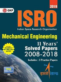 Cover image for Isro 2019 Mechanical Engineering - Previous Years' Solved Papers (2008-2018)