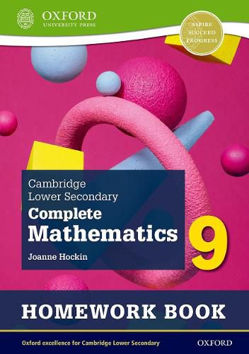 Cover image for Cambridge Lower Secondary Complete Mathematics 9: Homework Book - Pack of 15 (Second Edition)
