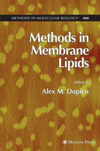 Cover image for Methods in Membrane Lipids