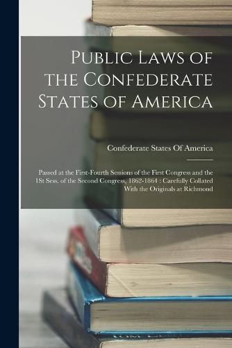 Cover image for Public Laws of the Confederate States of America