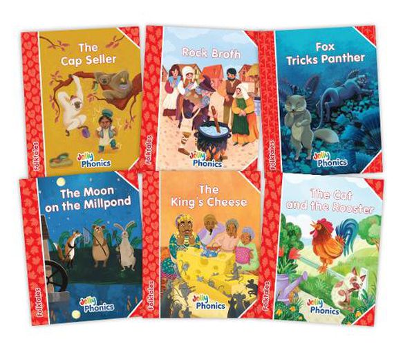 Cover image for Jolly Phonics Folktales Red Readers (Level 1) Complete Set (1-6)