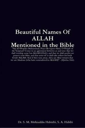 Cover image for Beautiful Names of ALLAH Mentioned in the Bible