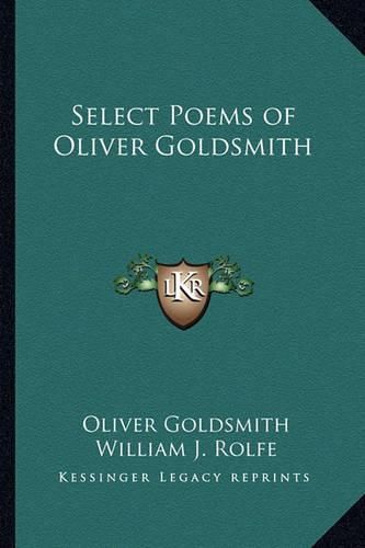 Cover image for Select Poems of Oliver Goldsmith