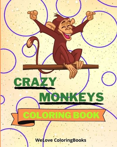 Cover image for Crazy Monkeys Coloring Book